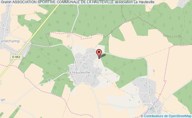 plan association Association Sportive Communale De La Hauteville La    Hauteville