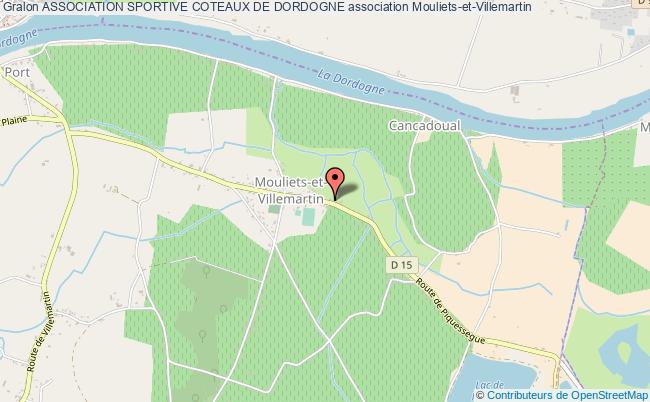 plan association Association Sportive Coteaux De Dordogne Mouliets-et-Villemartin