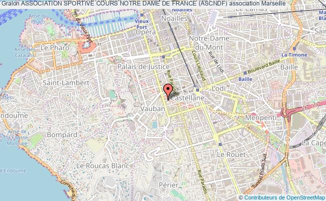 plan association Association Sportive Cours Notre Dame De France (ascndf) Marseille