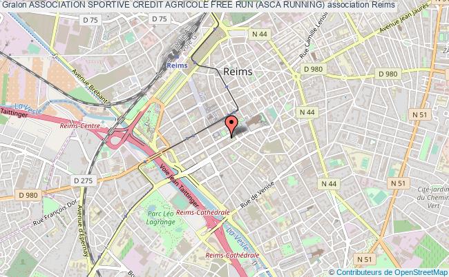 plan association Association Sportive Credit Agricole Free Run (asca Running) Reims