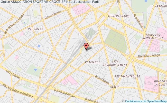 plan association Association Sportive Croce Spinelli Paris