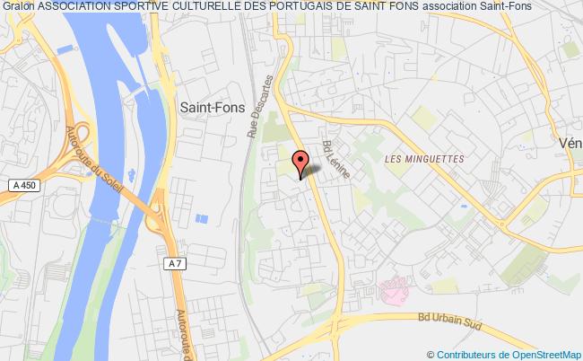 plan association Association Sportive Culturelle Des Portugais De Saint Fons Saint-Fons