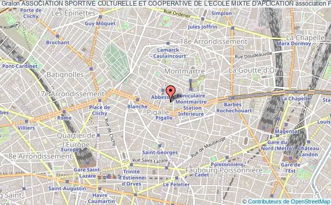 plan association Association Sportive Culturelle Et Cooperative De L'ecole Mixte D'aplication Paris