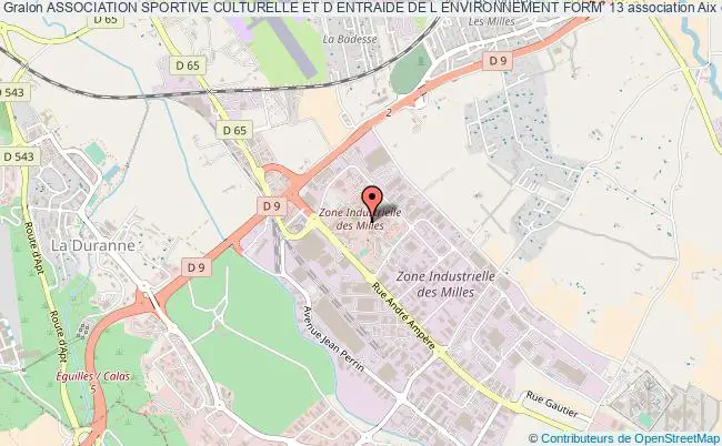 plan association Association Sportive Culturelle Et D Entraide De L Environnement Form' 13 Aix-en-Provence