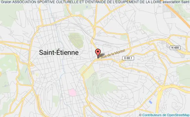 plan association Association Sportive Culturelle Et D'entraide De L'equipement De La Loire Saint-Étienne