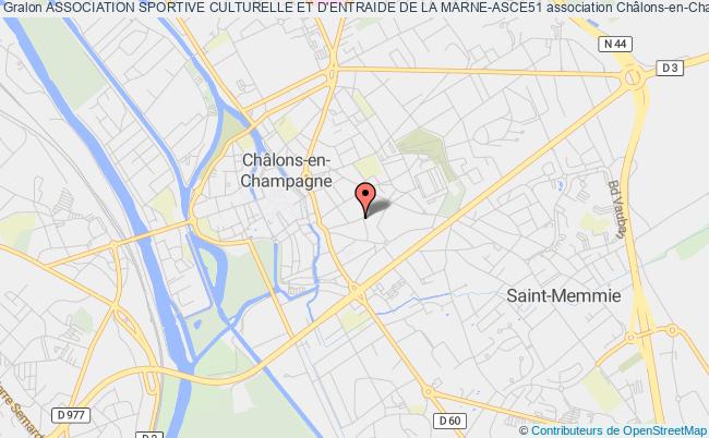 plan association Association Sportive Culturelle Et D'entraide De La Marne-asce51 Châlons-en-Champagne