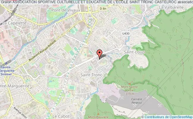 plan association Association Sportive Culturelle Et Educative De L'ecole Saint Tronc Castelroc Marseille
