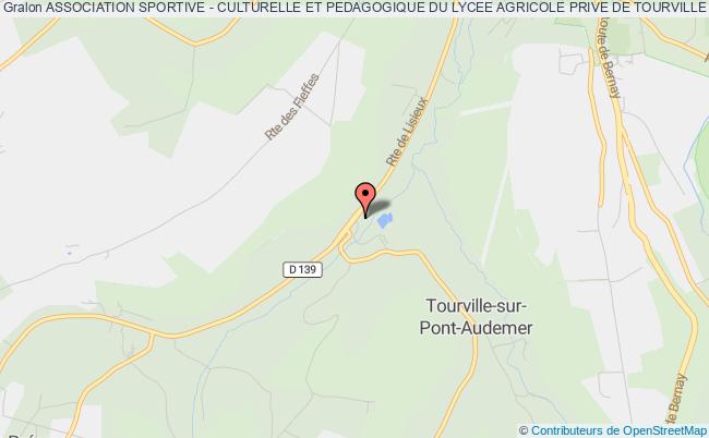 plan association Association Sportive - Culturelle Et Pedagogique Du Lycee Agricole Prive De Tourville Sur Pont-audemer (astcp) TOURVILLE SUR PONT-AUDEMER