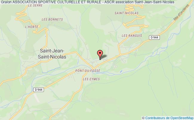plan association Association Sportive Culturelle Et Rurale - Ascr Saint-Jean-Saint-Nicolas