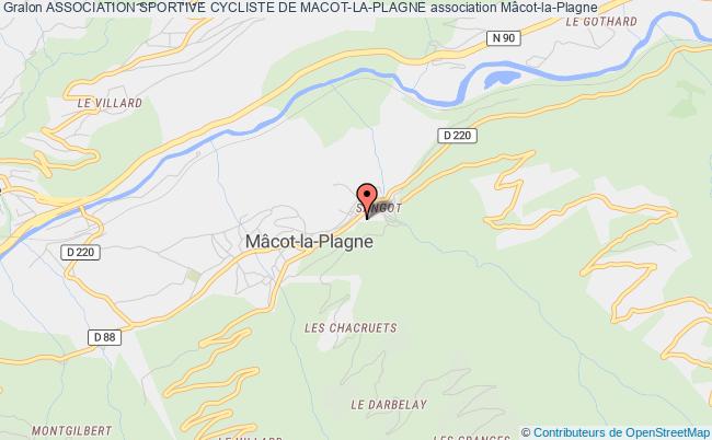 plan association Association Sportive Cycliste De Macot-la-plagne Mâcot-la-Plagne