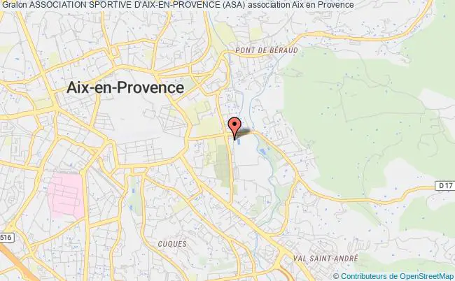 plan association Association Sportive D'aix-en-provence (asa) Aix-en-Provence
