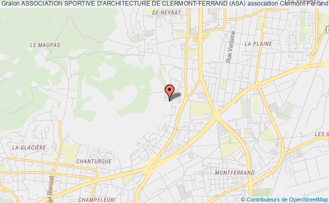 plan association Association Sportive D'architecture De Clermont-ferrand (asa) Clermont-Ferrand