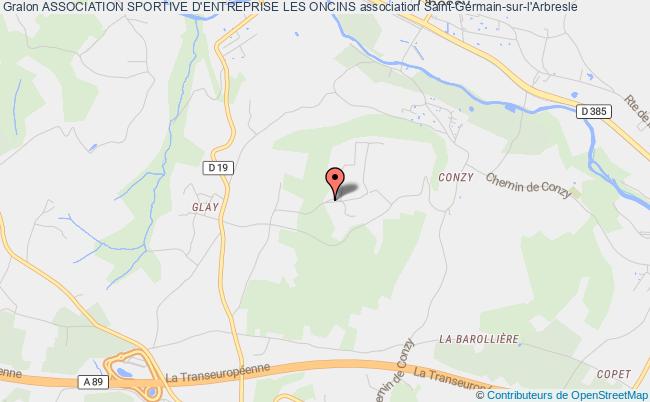 plan association Association Sportive D'entreprise Les Oncins Saint-Germain-Nuelles