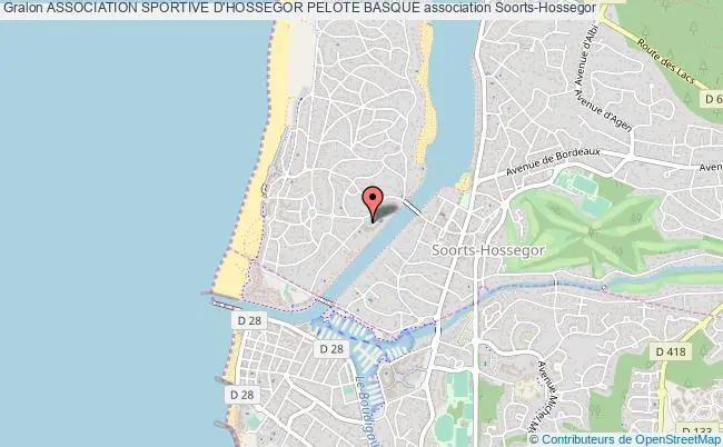 plan association Association Sportive D'hossegor Pelote Basque Soorts-Hossegor