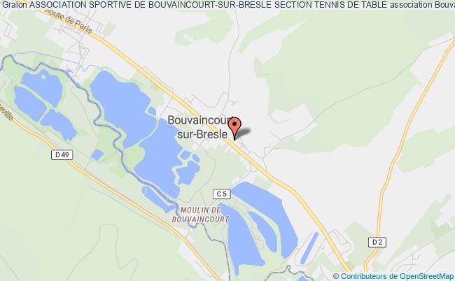 plan association Association Sportive De Bouvaincourt-sur-bresle Section Tennis De Table Bouvaincourt-sur-Bresle