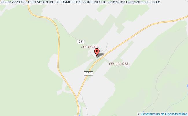 plan association Association Sportive De Dampierre-sur-linotte Dampierre-sur-Linotte