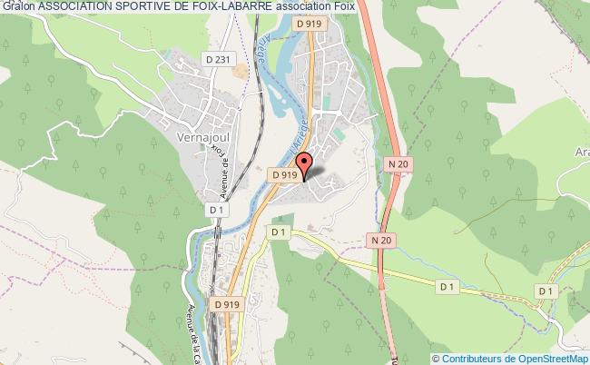 plan association Association Sportive De Foix-labarre Foix