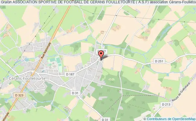 plan association Association Sportive De Football De Cerans Foulletourte ( A.s.f) Cérans-Foulletourte