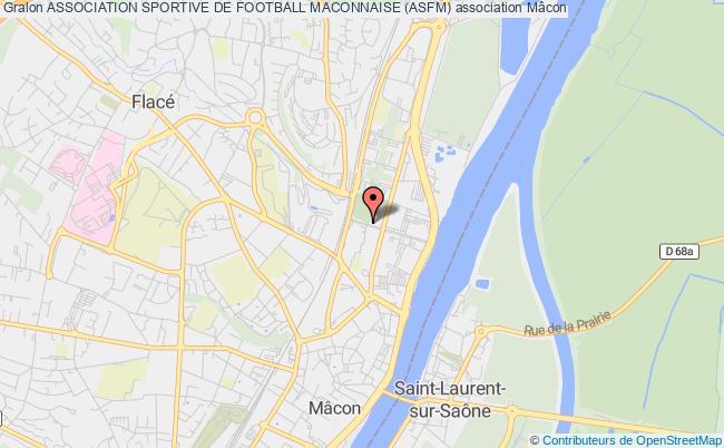 plan association Association Sportive De Football Maconnaise (asfm) Mâcon