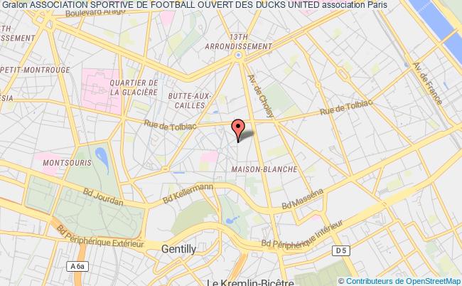 plan association Association Sportive De Football Ouvert Des Ducks United Paris
