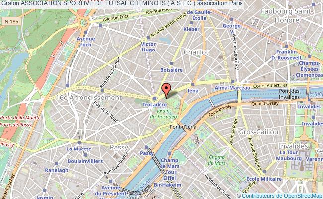 plan association Association Sportive De Futsal Cheminots ( A.s.f.c.) Paris