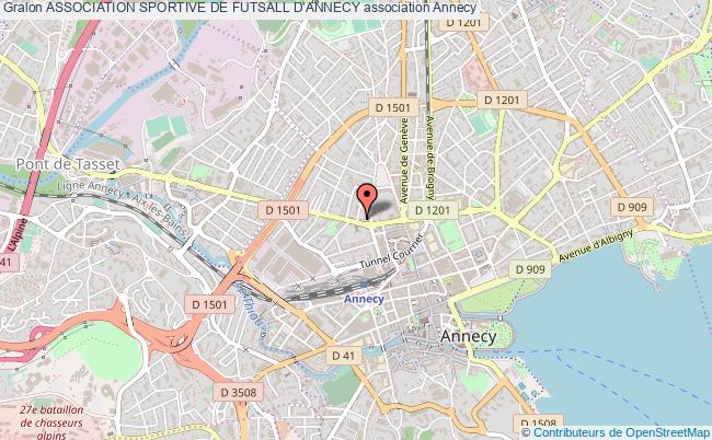 plan association Association Sportive De Futsall D'annecy Annecy