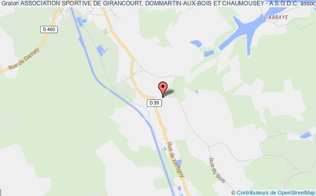 plan association Association Sportive De Girancourt, Dommartin-aux-bois Et Chaumousey - A.s.g.d.c. Girancourt
