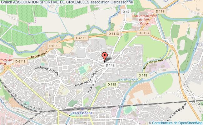 plan association Association Sportive De Grazailles Carcassonne