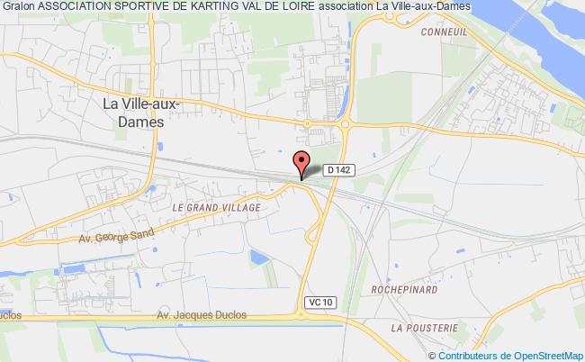 plan association Association Sportive De Karting Val De Loire La Ville-aux-Dames