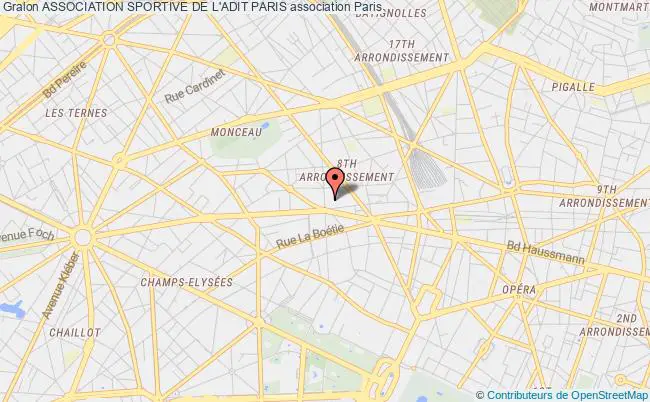 plan association Association Sportive De L'adit Paris Paris 8e