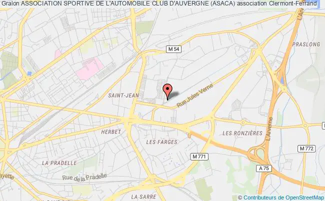 plan association Association Sportive De L'automobile Club D'auvergne (asaca) Clermont-Ferrand