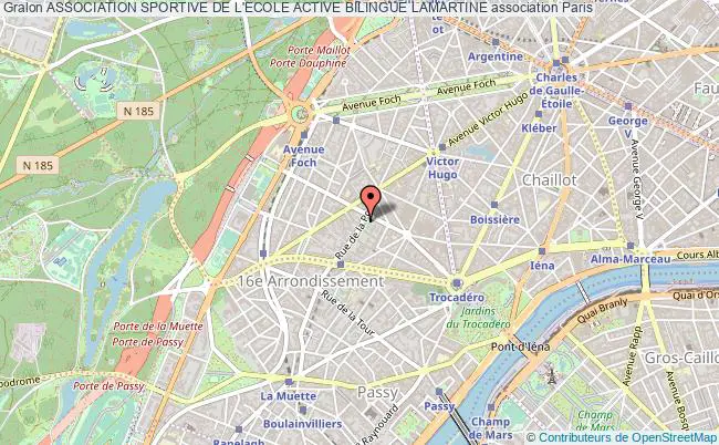 plan association Association Sportive De L'ecole Active Bilingue Lamartine Paris