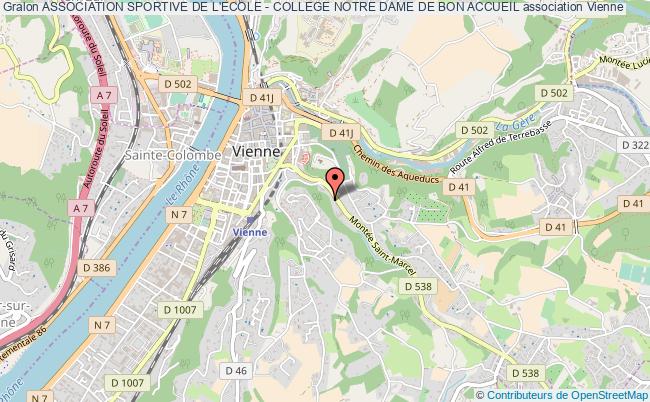 plan association Association Sportive De L'ecole - College Notre Dame De Bon Accueil Vienne