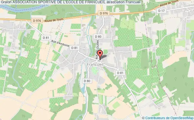 plan association Association Sportive De L'ecole De Francueil Francueil