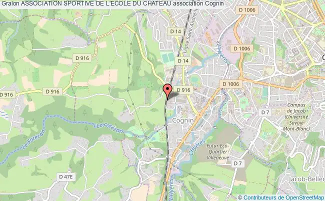 plan association Association Sportive De L'ecole Du Chateau Cognin
