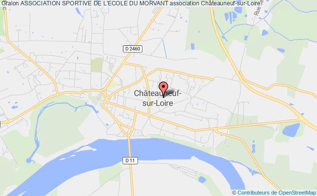 plan association Association Sportive De L'ecole Du Morvant Châteauneuf-sur-Loire