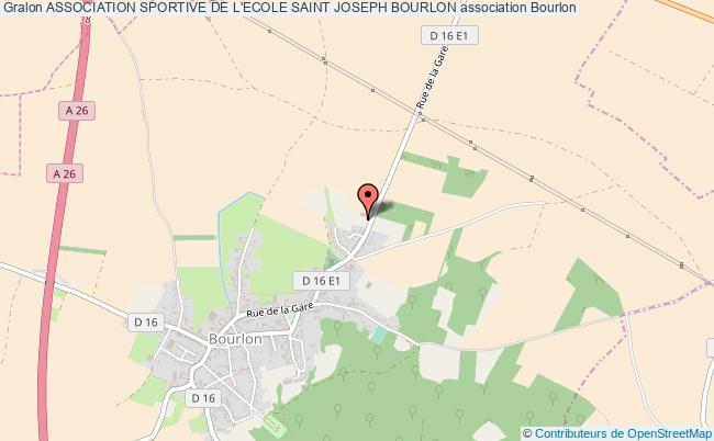 plan association Association Sportive De L'ecole Saint Joseph Bourlon Bourlon