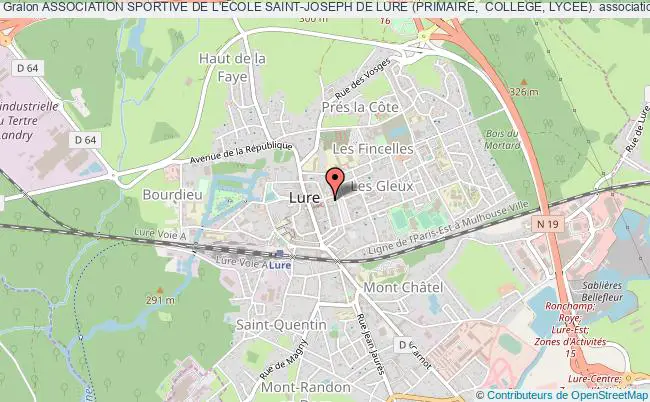 plan association Association Sportive De L'ecole Saint-joseph De Lure (primaire,  College, Lycee). Lure