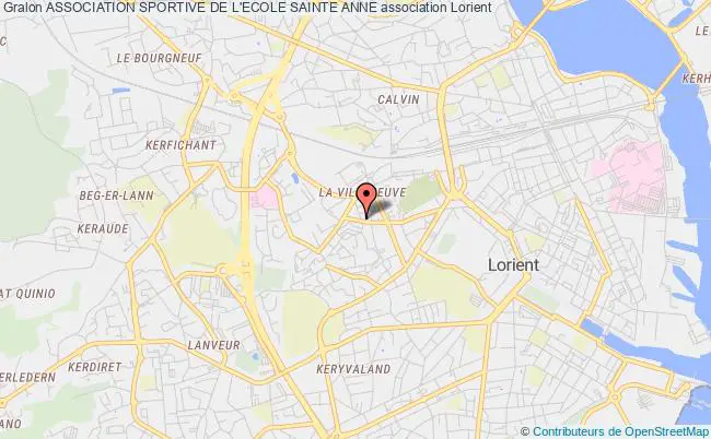 plan association Association Sportive De L'ecole Sainte Anne Lorient