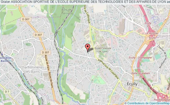 plan association Association Sportive De L'ecole SupÉrieure Des Technologies Et Des Affaires De Lyon Écully
