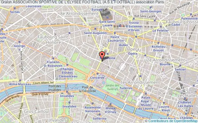 plan association Association Sportive De L'elysee Football (a.s.e Football) Paris