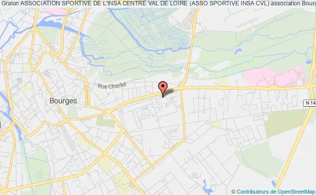 plan association Association Sportive De L'insa Centre Val De Loire (asso Sportive Insa Cvl) Bourges