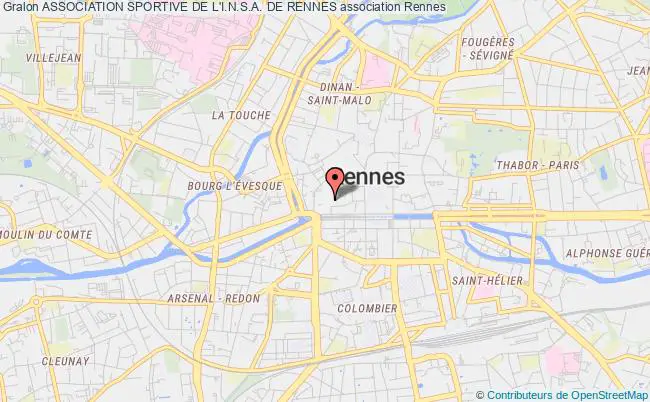 plan association Association Sportive De L'i.n.s.a. De Rennes Rennes
