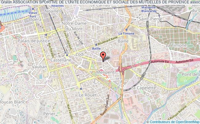 plan association Association Sportive De L'unite Economique Et Sociale Des Mutuelles De Provence Marseille 10e