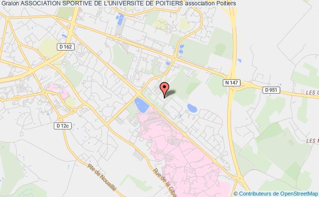 plan association Association Sportive De L'universite De Poitiers Poitiers cedex 9