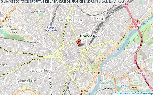 plan association Association Sportive De La Banque De France Limousin Limoges