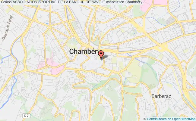 plan association Association Sportive De La Banque De Savoie Chambéry