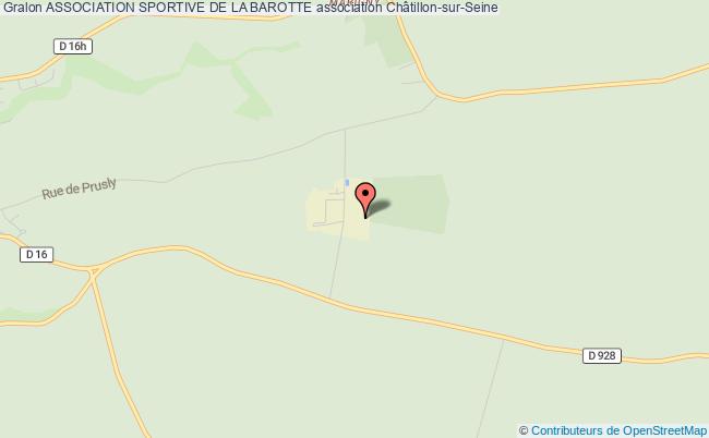 plan association Association Sportive De La Barotte Châtillon-sur-Seine