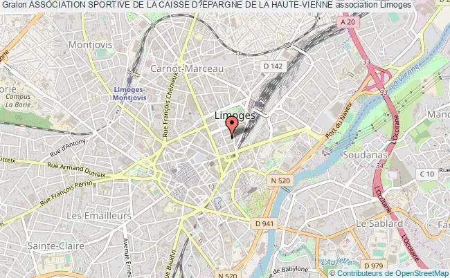 plan association Association Sportive De La Caisse D?Épargne De La Haute-vienne Limoges