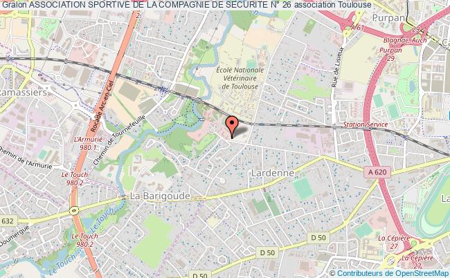 plan association Association Sportive De La Compagnie De Securite N° 26 Toulouse